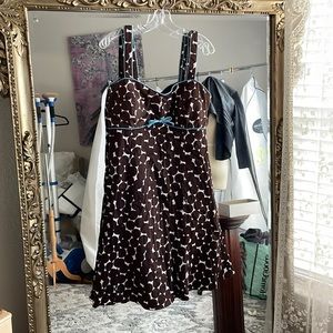 Comfortable brown plus size dress